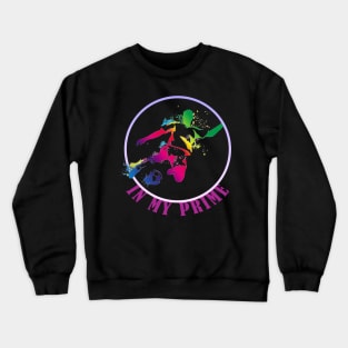 colour full footballer in my prime defender Crewneck Sweatshirt